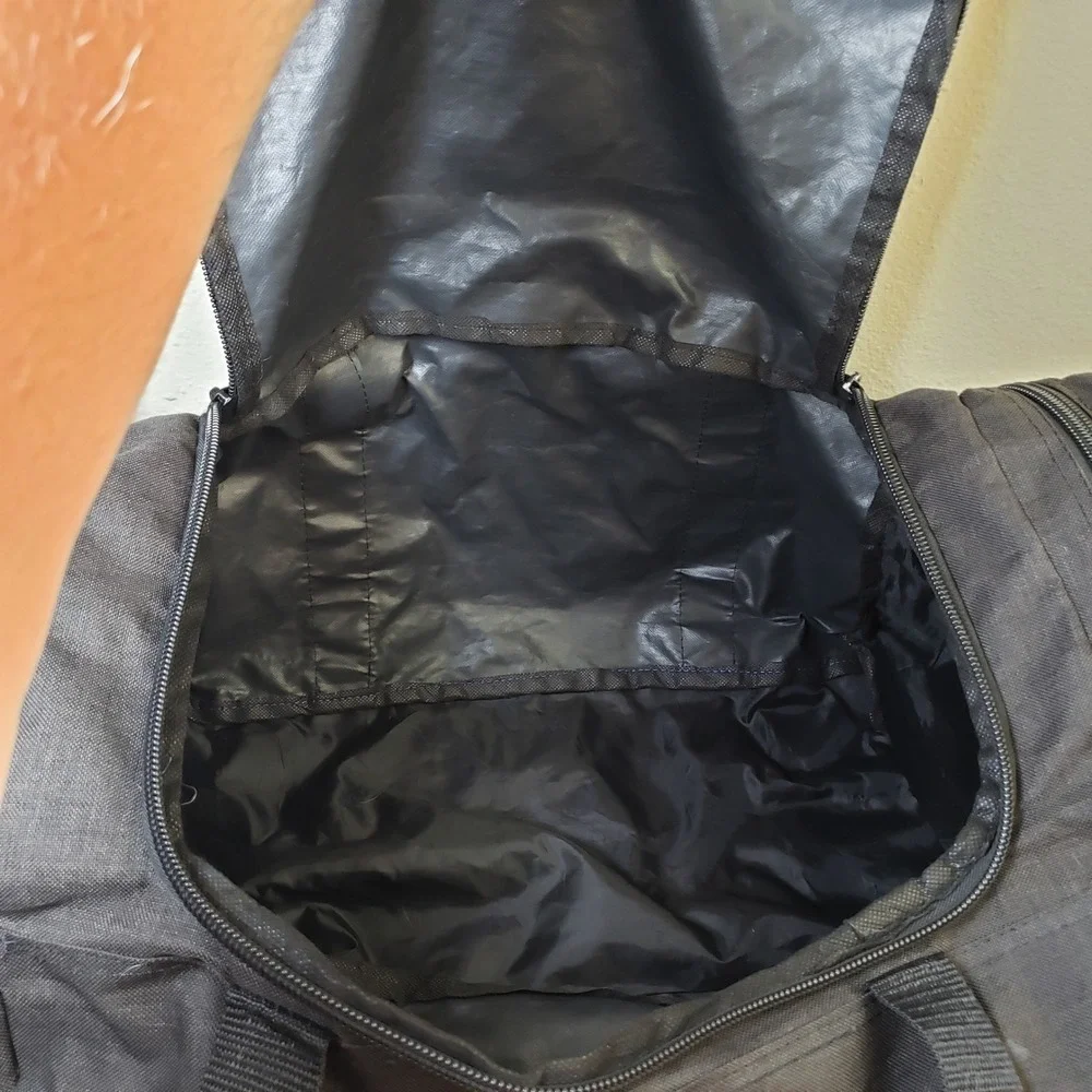 Rehobot Large Duffle Bag Weekender Black  Travel Simple Multipocket Top Handle